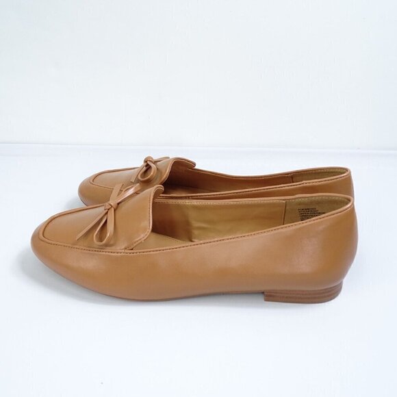 J. Crew Bow Tan Loafers Size 12 BJ247 Classic Style Office Academia Classic NWOT - Picture 3 of 7